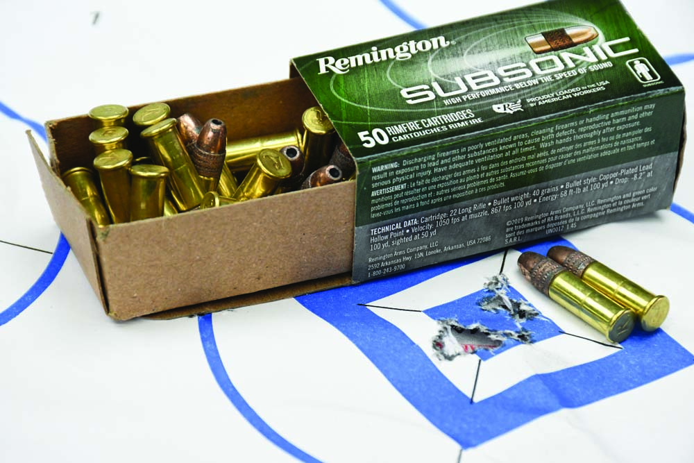 Lapua Midas+ and Remington Subsonic Hollow Point .22LR Ammunition